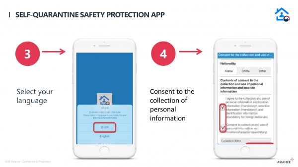 Self-quarantine safety protection app